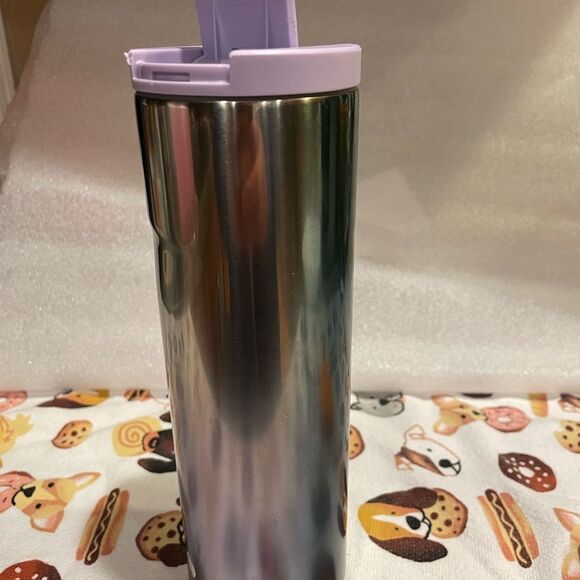 Starbucks Ombré Purple Green Silver Vacuum Insulated 20 OZ Stainless Tumbler - Picture 16 of 16